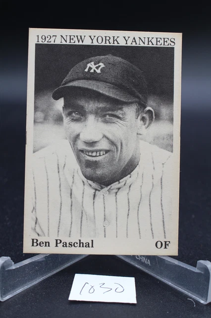 1975 TCMA 1927 New York Yankees Ben Paschal