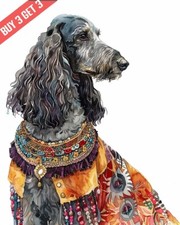 Afghan Hound Watercolor Painting Print 8x10