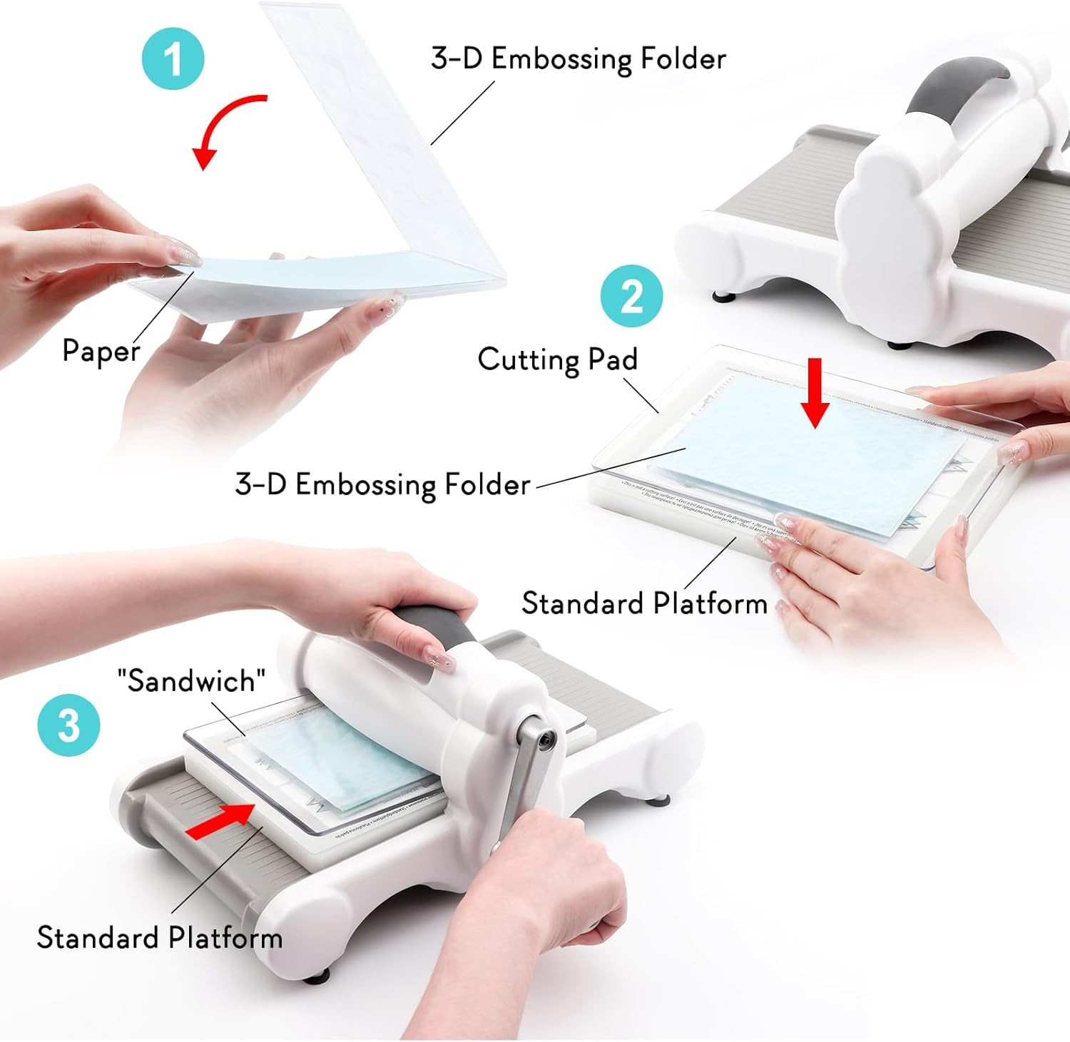 3D Embossing Folder Bunny Rabbits Easter Plastic Embossing Texture Fades Folders