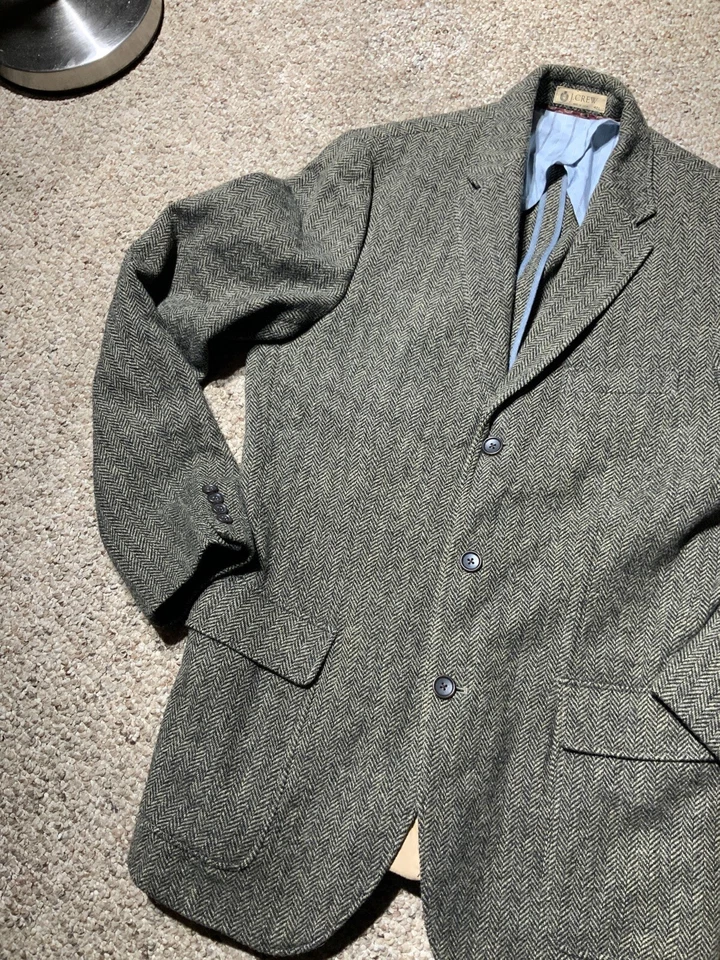 Chaqueta deportiva Jcrew Clayton Moon Yorkshire tweed espiga talla 42L Foto 2 de 4