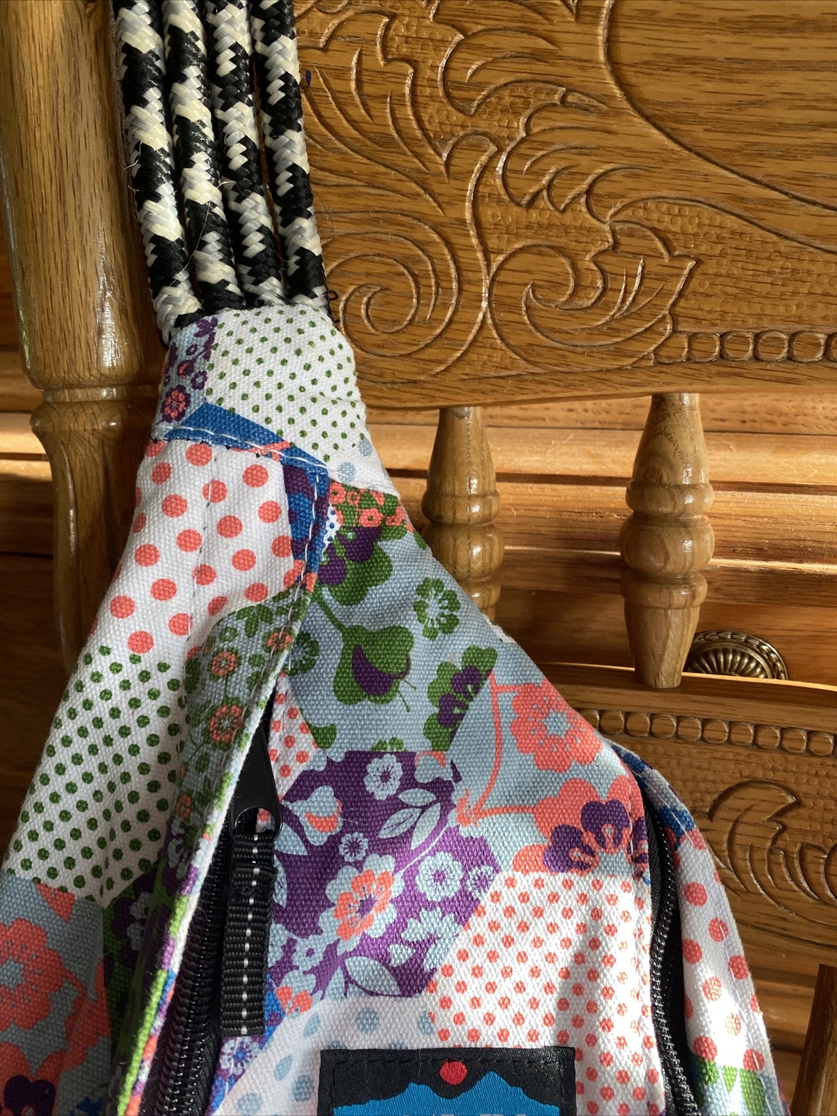 Rare Vintage HTF Kavu Rope Bag VINTAGE QUILT MINT CON… Gem