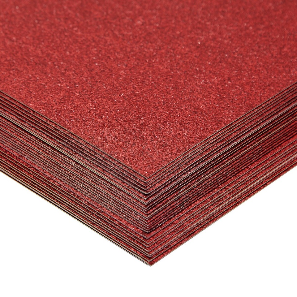 30 Sheets Glitter Red Cardstock Paper for DIY Crafts, 300GSM, 8.5 x 11 ...