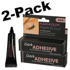 Confezione da 2 adesivi per ciglia Kleancolor Angelic Wink, scuri. 0,25 oz. Nuovo e sigillato!
