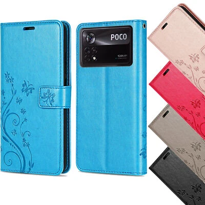 BETTERFON Hülle für Xiaomi POCO X4 Pro 5G, Handyhülle Handy Tasche Schutz Flip Case Schale