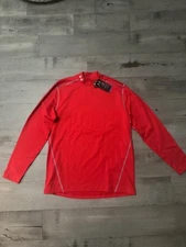 Under Armour Mens ColdGear Fitted Long Sleeve Mock  Base layer 1248945 NEW