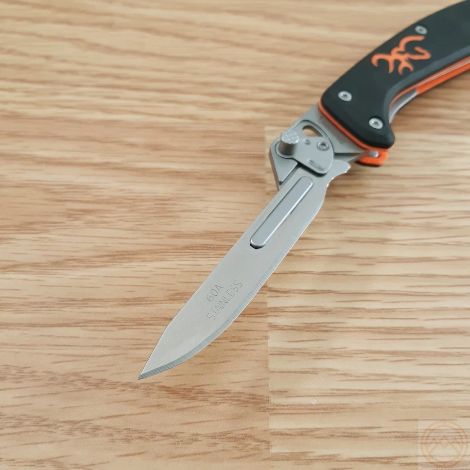 Browning Primal Scapel складной нож 4 «лезвия из нержавеющей стали черная резиновая ручка - Изображение 3 из 4