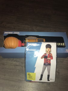 Fortnite Crackshot Child Halloween Costume Size Large With Pumpkin - image is loading fortnite crackshot child halloween costume size large with