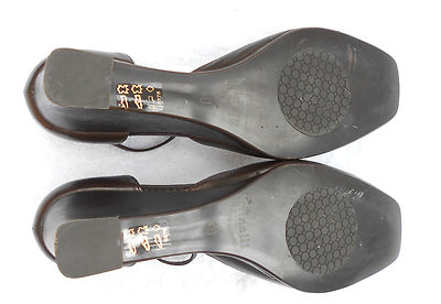Escarpins Minelli Soirée - Cuir Noir Brillant - Taille 40 - Talon Cône 6.5cm - Occasion TTB état
