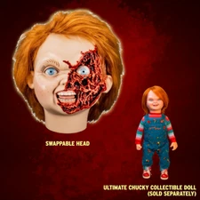 Trick Or Treat Studios Child's Play 3 Ultimate Chucky Doll Pizza Face Head
