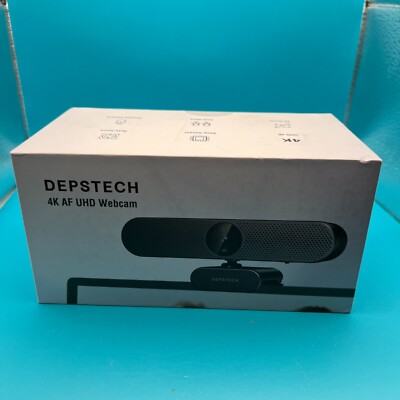 DEPSTECH 4K DW49 HD 8MP Webcam Microphone Remote Brand New Open Box Space Gray