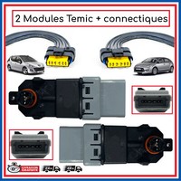 2 Temic (Modul) + 2 Stecker FüR Elektrische Fensterheber Von C2 C3 C4 C4 Picasso