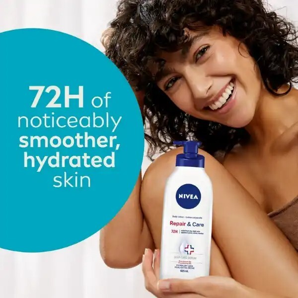 NIVEA Repair & Care 72H Body Lotion for Extra Dry Skin, 625 mL