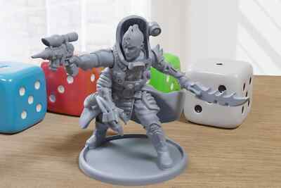Coven Leader Code Splicer - 3D Printed Proxy Minifigure For Sci-Fi Miniature Tab