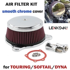 For Harley Chrome Air Cleaner Intake Filters Touring Street Glide Dyna Softail