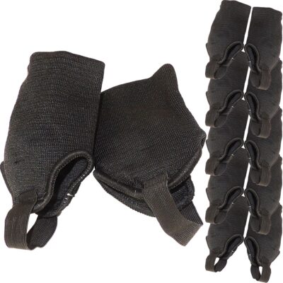 Knöchelschutz Knöchelschoner Schoner Knöchel elastisch schwarz 5 Paar - 10 Stück