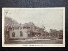 New Bridge NJ Postcard General Store New Milford Bergen County Hackensack Jersey