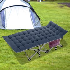 SLSY Adults Camping Cot Comfortable Tent Folding Cot Sleeping w/ Carry Bag Mat