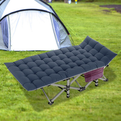 SLSY Adults Camping Cot Comfortable Tent Folding Cot Sleeping w/ Carry Bag Mat