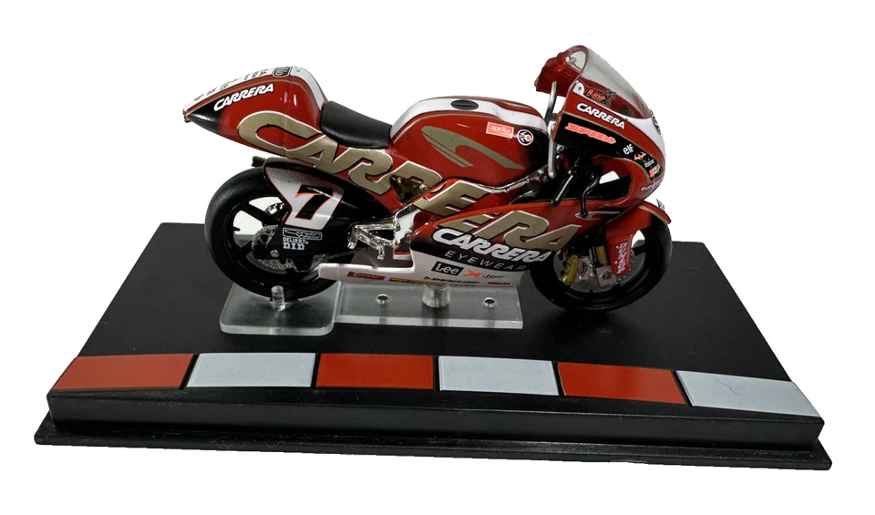 MODELLINO MOTO DIECAST APRILIA RSV 250 RANDY DE PUNIET 2004 1/24 - Immagine 4 di 4