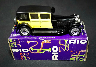 Rio Diecast Car 1927 Bugatti Royale Model 41 Yellow #54 | eBay