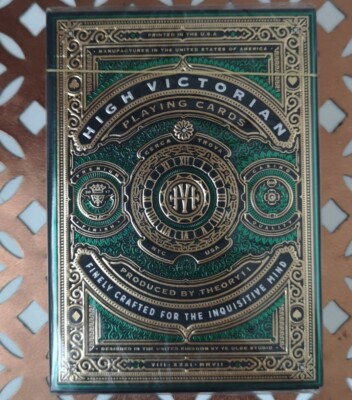 High Victorian Green Edition Playing Cards New & Sealed Theory11 USPCC Deck