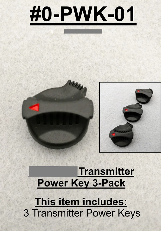 3 Pack 0-PWK-01 Key Cap Fits Magnetek Transmitter Start Power On Flex Button