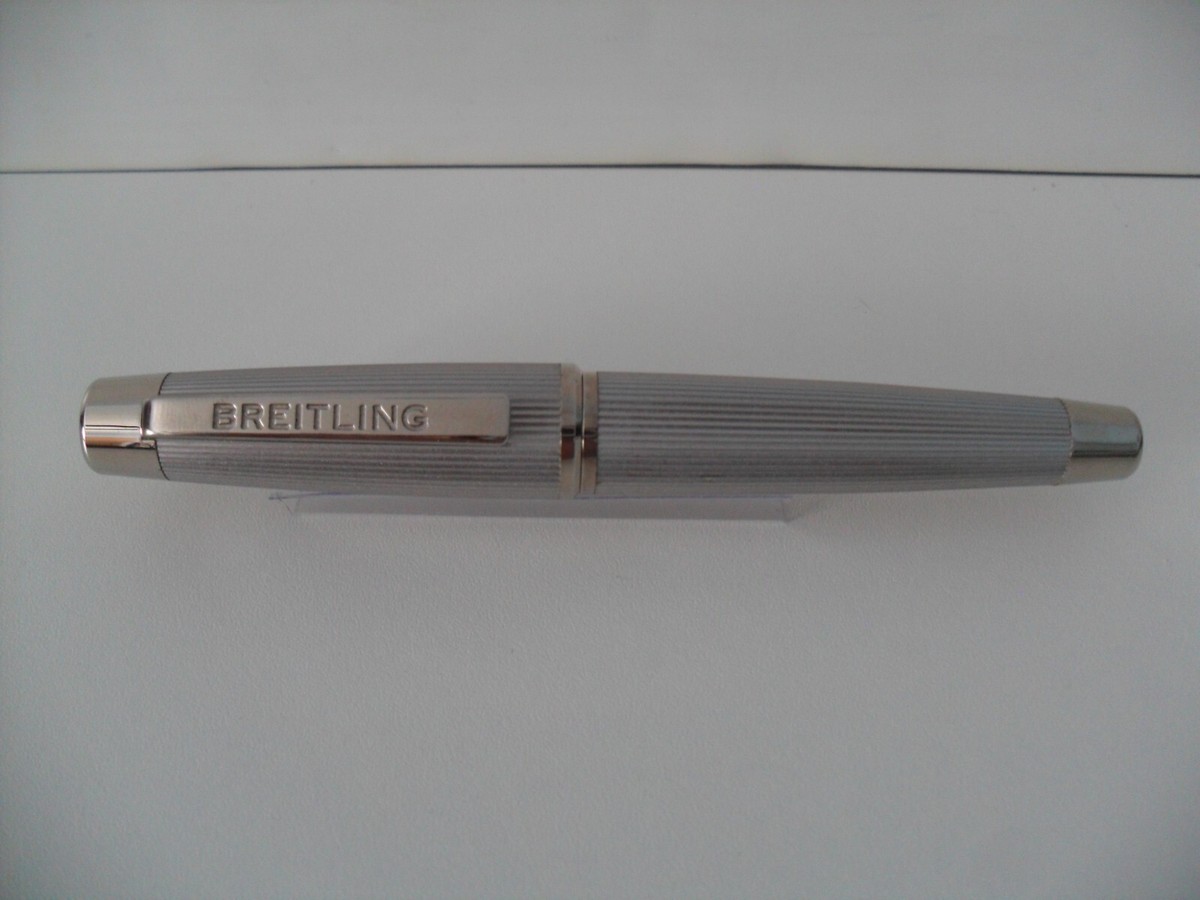 Breitling Pen Beautiful Bright Stainless Steel Authentic
