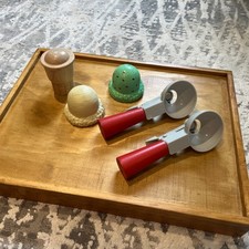 Lot of 2 Melissa  Doug Scoop Ice Cream Scooper and Cone with 2 Ice Cream