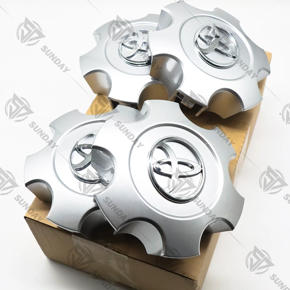 4 PC For Sequoia Tundra 03-06 07 Wheel Center Hub Caps T69-440 Silver 560-694-40 Foto 4 de 4