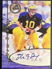 2000 Press Pass Authentics Tom Brady On Card Auto Michigan Patriots GOAT