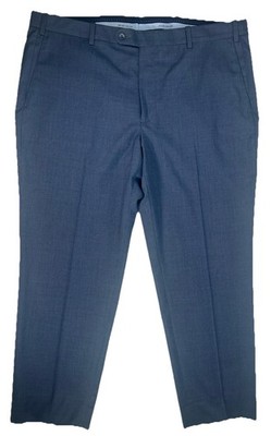 Peter Millar Crown Crafted Dress Pants Men s 40X29 Blue Trousers Wool Spandex