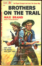 1956 Pop Library #721 BROTHERS ON THE TRAIL Max Brand ROBERT STANLEY Cvr WESTERN