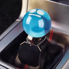 Acrylic Round Blue Gear Shift Knob M12x1.25 M10x1.25 X10x1.5 M8x1.25
