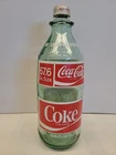 Vintage 1970s Coca Cola Green 2 Liter Glass Coke Bottle 67.6 Fl Oz. w/ CAP