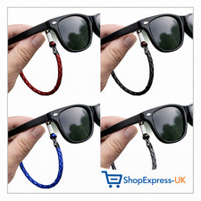 Braided Leather Glasses Chain Stylish Spectacle Holder Neck Strap String