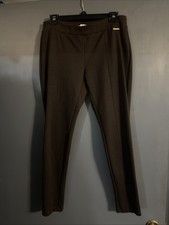 Women s Michael Kors Medium Knit Stretch Dress Pants Dark Brown