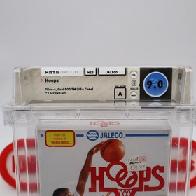 NES Nintendo HOOPS BASKETBALL - WATA GRADED 9.0 A! NEW & Factory Sealed +H-Seam!