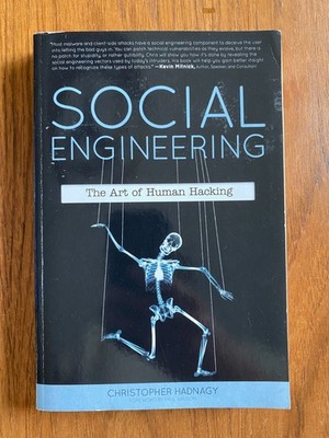 Social Engineering The Art of Human Hacking Christopher Hadnagy Softcover Book