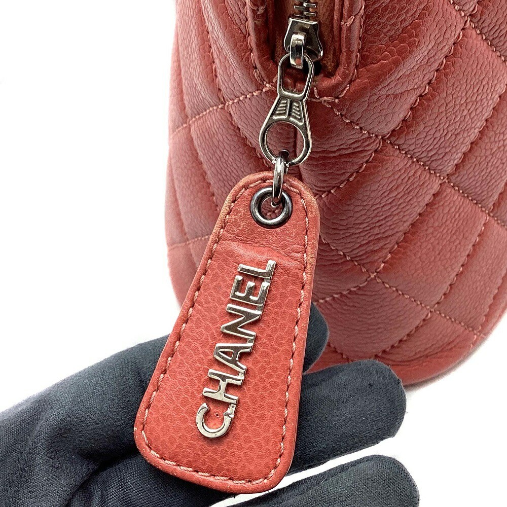 Vintage CHANEL Matelassé Caviar Leather Tote Bag with Coco Mark