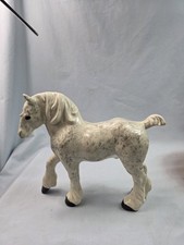 Vintage Ceramic Clysdale Draft Horse Figurine 10.5" T x 8 3/4"  2000s EUC.    91