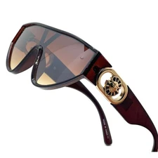 Men shield modern sunglasses thick rim visor futuristic large retro uv400 Lentes