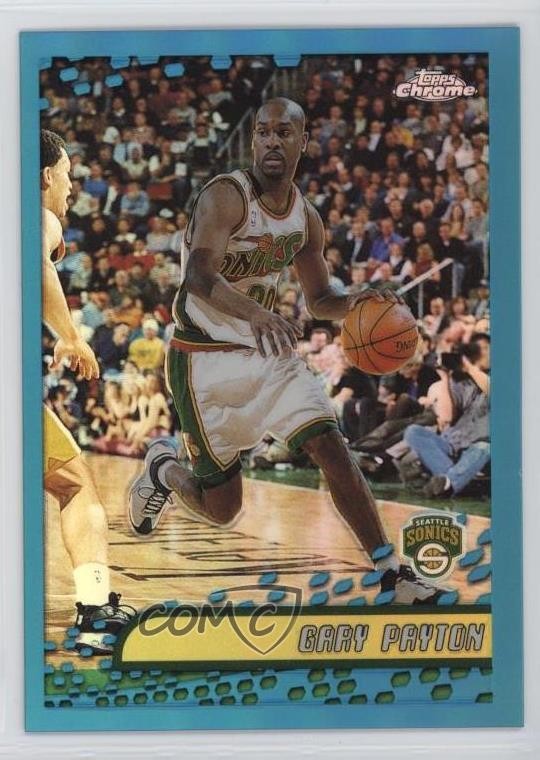2001-02 Topps Chrome Refractor Gary Payton #62 HOF 8e3
