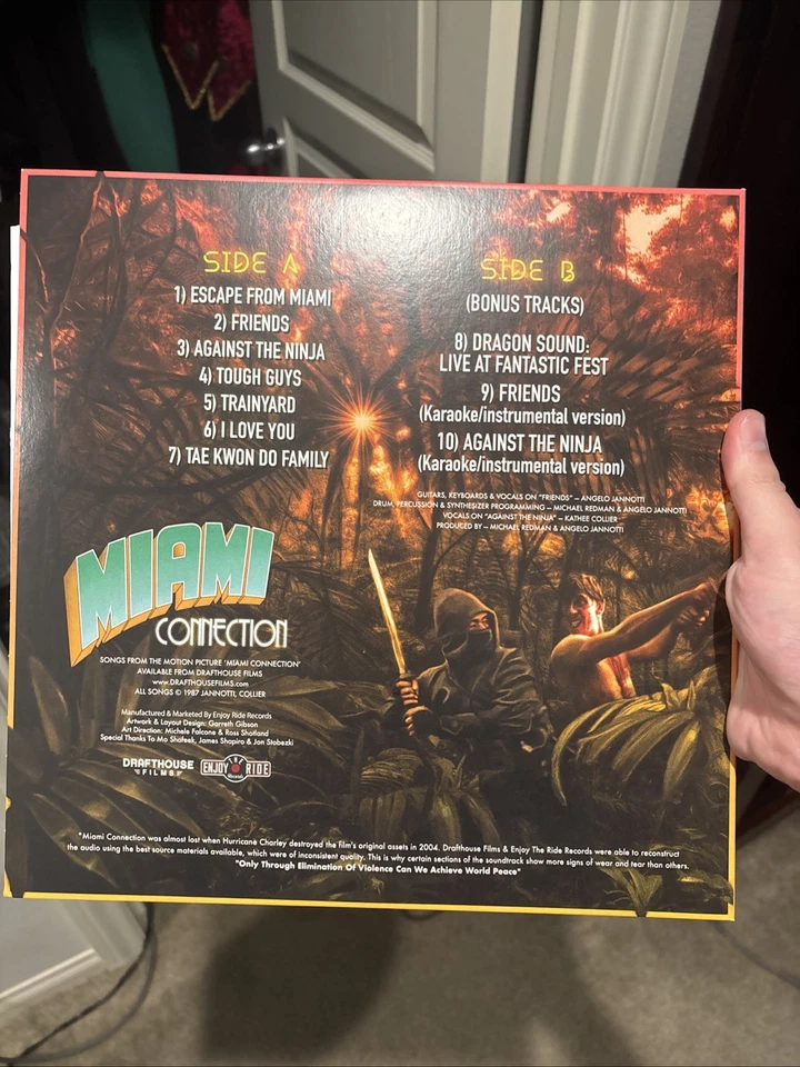 Miami Connection Vinyl Soundtrack Lp Record Drafthouse Films, Red/Black Edition - Image 2 of 3