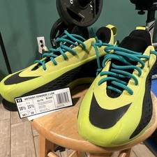 adidas Anthony Edwards 1 Low Yellow Black Teal Men's Lace Up Sneakers J51778