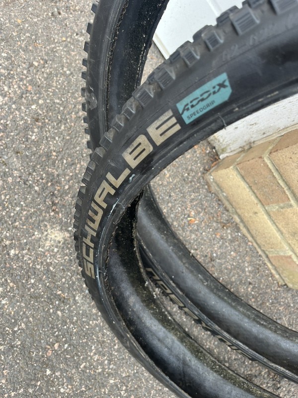 2 Schwalbe Nobby Nic mountain bike tyres 29 x 2.40 Addix Speedgrip Evo, tubeless