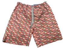Peter Millar Seaside Collection Swim Shorts Trunks Mens M Colorful Fish Print