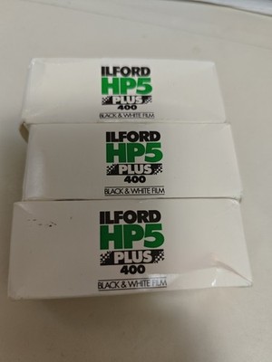 3x Rolls Ilford HP5 Plus 400 120 Black and White Film Expired 2006