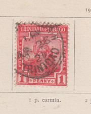 TRINIDAD Timbre  Ancien TRINITE-et -TOBAGO 1913 Oblitéré 1p 