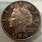 2000 NORFED USA $10 Liberty Head 1oz .999 Fine Silver Round Rare