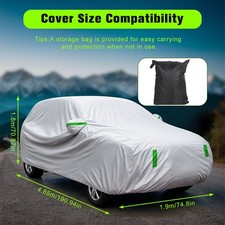 Waterproof Suv Car Cover Snow Dust Uv Protection 210t For Lexus Rx 300 330